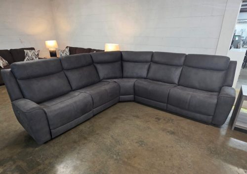Power Reclining Sectional - Macke Gray