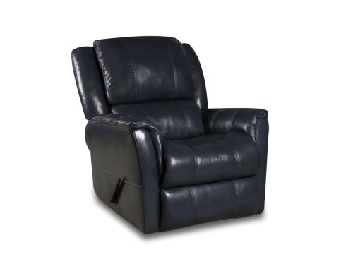Homestretch #188 - Ocean : LEATHER Swivel Glider Rocking Recliner 