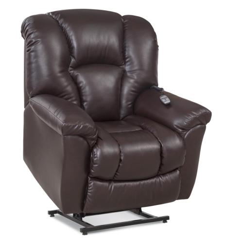 Homestretch #116 - Vintage Brown : LEATHER Power Lift Recliner 