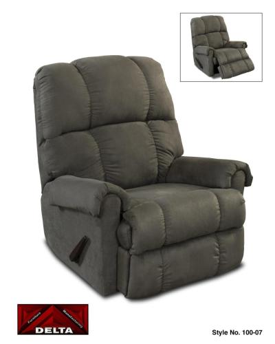 Delta #100-07 - Graphite : Rocking Recliner 
