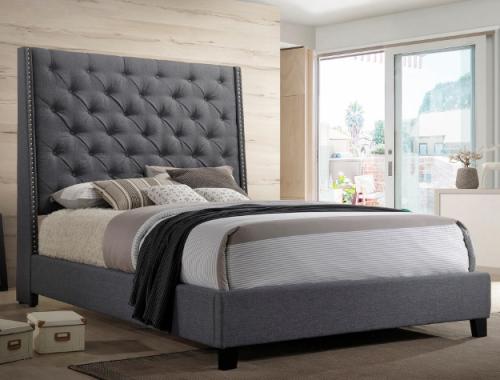 Crownmark #5265 - Grey Bed Only (Available in Queen and King)