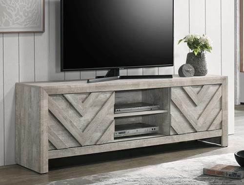 Crownmark #9330 - Light Grey TV Stand 