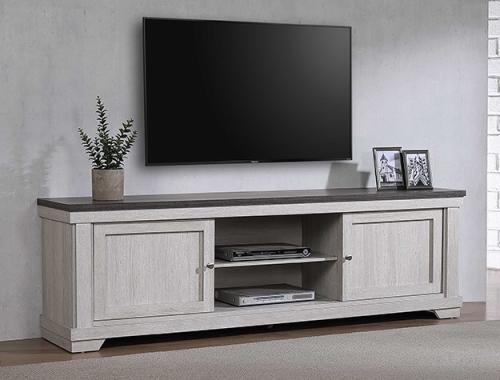 Crownmark #8180 - White TV Stand 