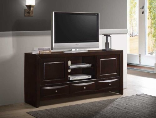 Crownmark #4260 - TV Stand - Dark Cherry