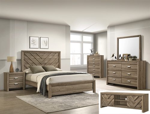 Crownmark #9332 - Bedroom Suite (Can Order in Twin, Full, Queen, and King)