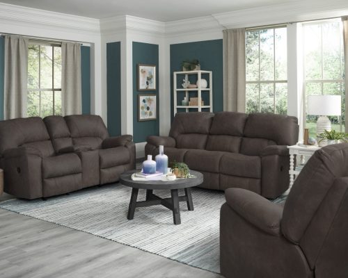 Homestretch #204 - Pewter : Reclining Sofa  Loveseat