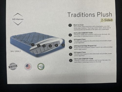 Traditions Plush Double-Sided Mattress (Available in Queen  King only) 