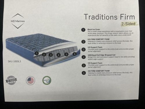 Traditions Firm Double-Sided Mattress (Available in Queen  King only) 