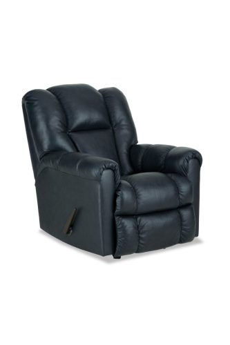 Homestretch #155 - Rocking Recliner Genuine Leather (Navy)