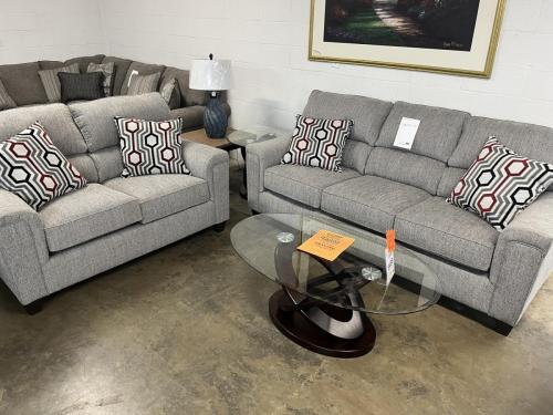 A/W - Concrete : Stationary Sofa / Loveseat 