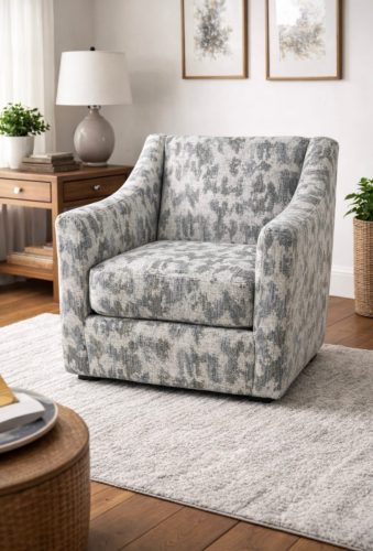 Blue Mountain Furniture - Swivel Accent Chair 